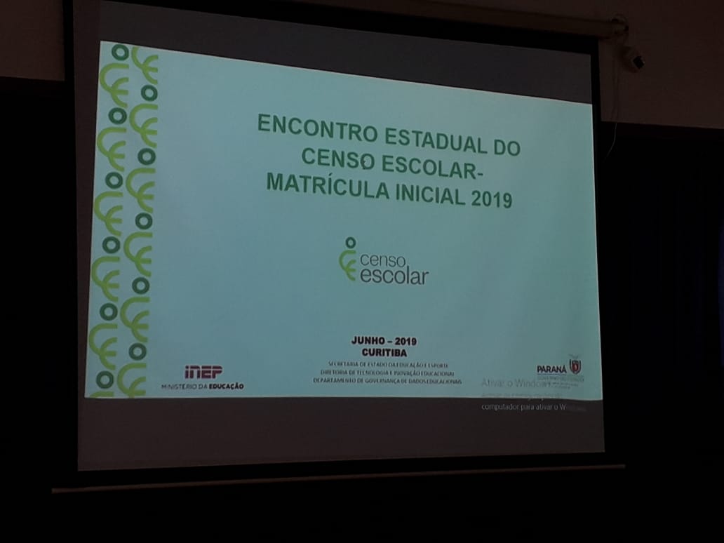 No dia 13 de junho de 2019, aconteceu no Colégio Estadual La Salle, no Município de Pato Branco, reunião de formação sobre o Censo Escolar 2019.