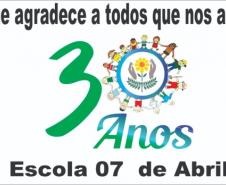 A APAE de Vitorino vem a público agradecer a todos que de alguma forma colaboraram para que as comemorações dos 30 anos acontecessem.