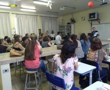 O Núcleo Regional de Educação de Pato Branco promoveu reunião com Diretores e Pedagogos das Instituições Estaduais de Ensino, Secretários Municipais de Educação e Equipes dos Setores do NRE. 