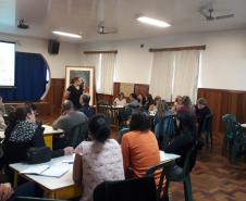 O Núcleo Regional de Educação de Pato Branco realizou nos dias 13, 14 e 17 de maio, no auditório do Colégio La Salle, o II Encontro Formativo das Equipes Gestoras, com a participação dos Gestores e Pedagogos das instituições de ensino da Rede Estadual.