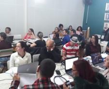 Os Setores do Financeiro e da Logística do Núcleo Regional de Educação de Pato Branco promoveram reunião com os Diretores e Agentes Educacionais II das Instituições da Rede Estadual de Ensino. 