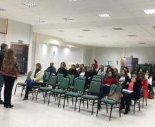 O Núcleo Regional de Educação de Pato Branco realizou nos dias 04, 05 e 06 de junho de 2019, o III Encontro Formativo das Equipes Gestoras, nos Municípios de Pato Branco, Palmas e São João, com oficinas para Pedagogos e Diretores das Instituições de Ensino da Rede Estadual, que trataram do Programa Presente na Escola e da Prova Paraná.