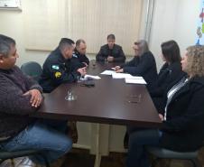 No dia 03 de julho de 2019 reuniram¬-se, no NRE de Pato Branco, os responsáveis pela Formação de Brigadistas Escolares: o Comandante do 2° Subgrupamento de Bombeiros Independente, Capitão Genuino Luiz Dalponte, o 3° Sargento Cleodomir Paulo Pereira, o Chefe do NRE de Pato Branco, Marcelo Oltramari, a Assistente Técnico Iara Lucia Tecchio Mezomo e os Técnicos Brigadistas, Sônia Regina Holub, Fábio Andrei França e Fabiana  Zamodzki