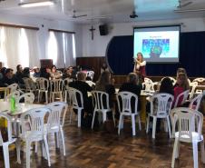 As Equipes Gestoras das Instituições Estaduais de Ensino do Núcleo Regional de Educação de Pato Branco estiveram reunidas no V Encontro Formativo, formação continuada que foi realizada no período de 02 a 06 de setembro de 2019, nos polos de Clevelândia, Mangueirinha e Pato Branco. 
