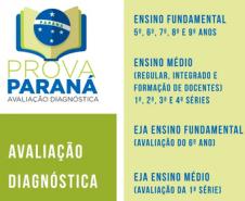 A Prova Paraná é uma avaliação diagnóstica que tem como objetivo identificar as dificuldades apresentadas por cada um dos estudantes e apontar as habilidades já apropriadas no processo de ensino e aprendizagem, nas disciplinas de Língua Portuguesa e Matemática. 