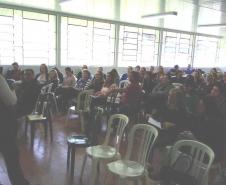 O Núcleo Regional de Educação de Pato Branco realizou no dia 13 de setembro de 2019, reunião sobre o Planejamento das Turmas e Matrículas para o ano letivo de 2020, para as Instituições de Ensino da Rede Pública Estadual e as Secretarias Municipais de Educação, no Colégio Estadual Castro Alves, no Município de Pato Branco.