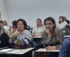 As Equipes Gestoras das Instituições Estaduais de Ensino do Núcleo Regional de Educação de Pato Branco estiveram reunidas no VI Encontro Formativo, formação continuada que foi realizada no dia 18 de outubro de 2019, no Município de Pato Branco.