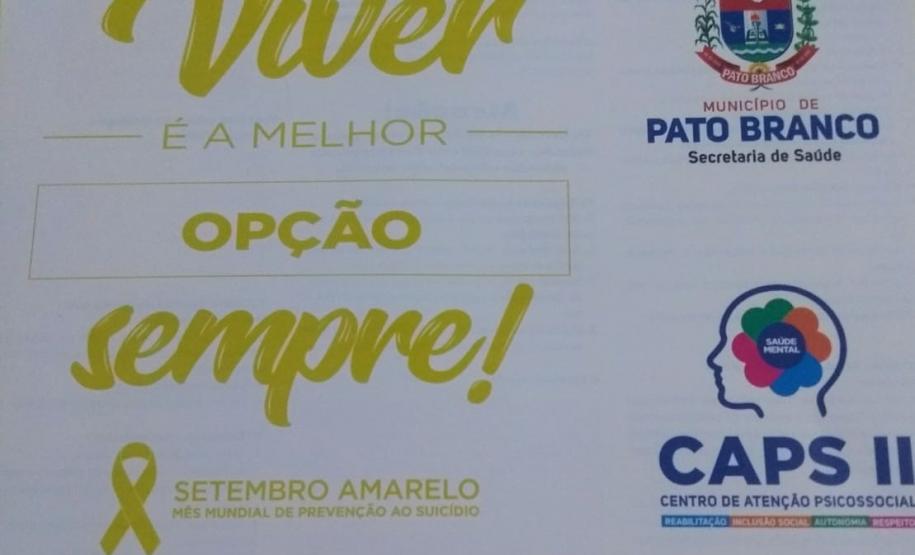 PALESTRA: VIVER É A MELHOR OPÇÃO!!! O CEEBJA de Pato Branco recebeu na noite de 25 de setembro de 2019, a Psicóloga Eliza Penachi, representando o CAPS II, Centro de Atenção Psicossocial desse município para ministrar uma palestra para alunos e professores.