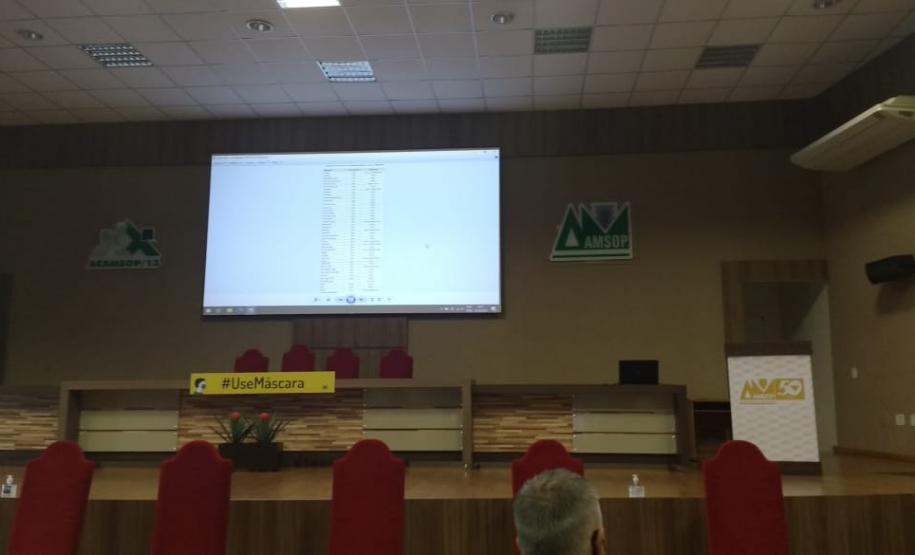 Reunião da AMSOP A chefe do Núcleo Regional de Educação Iara Lucia Tecchio Mezomo e o Assistente Técnico José Francisco Grezzana estiveram em reunião na AMSOP em Francisco Beltrão no dia 05 de fevereiro de 2021.